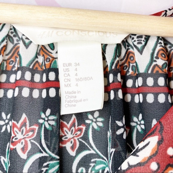 H&M Boho Floral Print Maxi Dress 4 - Picture 9 of 9